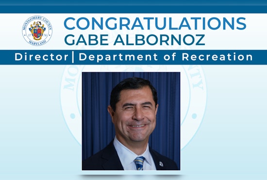 Gabe Albornoz Unanimously Reappointed as Montgomery County's Director of Recreation