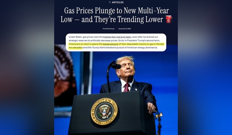 Gas Prices Take a Nosedive Below $3 Across 37 States, Fueling Holiday Cheer and Economic Optimism!