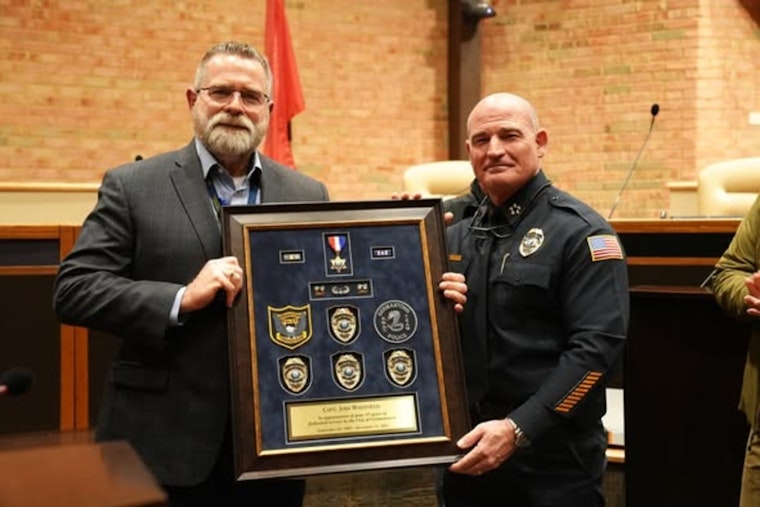 Germantown Police Department Honors Captain Jodi Whitfield's 33 Years of Service as He Approaches Retirement