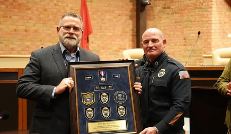 Germantown Police Department Honors Captain Jodi Whitfield's 33 Years of Service as He Approaches Retirement