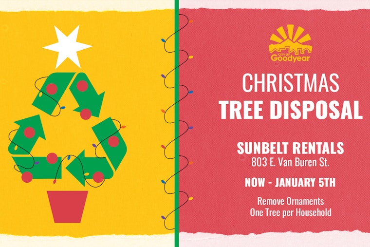 Goodyear Offers Convenient Curbside Pickup and Drop-Off Options for Post-Holiday Tree Disposal