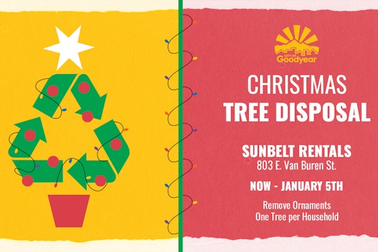Goodyear Offers Convenient Curbside Pickup and Drop-Off Options for Post-Holiday Tree Disposal