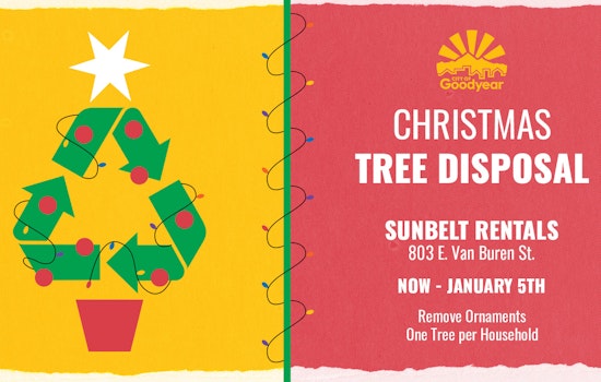 Goodyear Offers Convenient Curbside Pickup and Drop-Off Options for Post-Holiday Tree Disposal