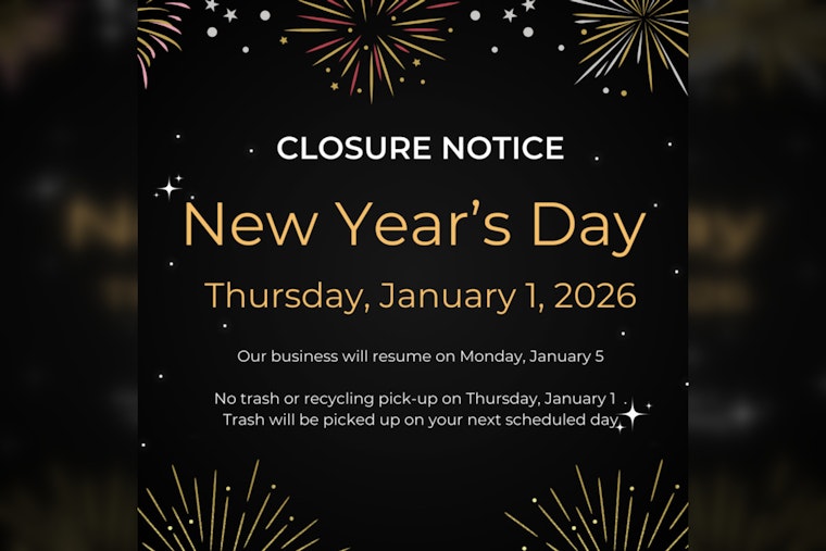 Green Cove Springs Announces New Year Closures and Adjusted Sanitation Schedule