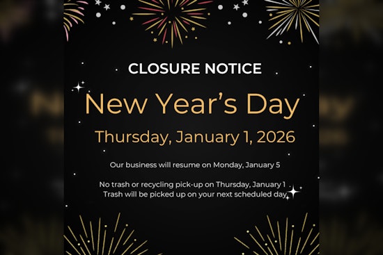 Green Cove Springs Announces New Year Closures and Adjusted Sanitation Schedule