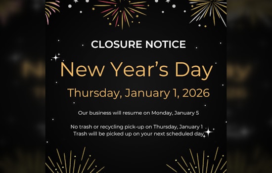 Green Cove Springs Announces New Year Closures and Adjusted Sanitation Schedule