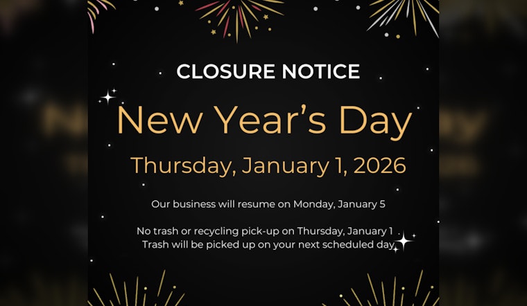 Green Cove Springs Announces New Year Closures and Adjusted Sanitation Schedule