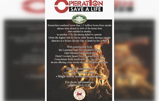 Gretna Police Department Launches Free Smoke Alarm Initiative to Enhance Fire Safety in Homes