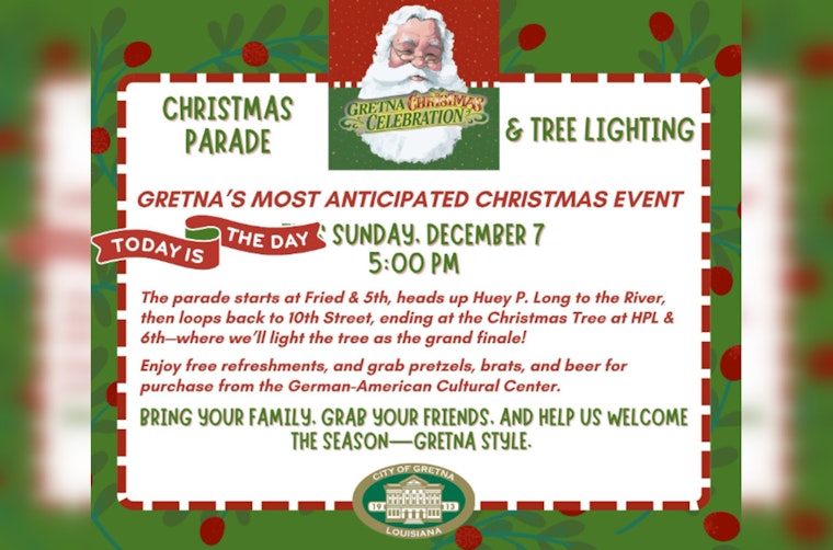 Gretna Revels in Festive Splendor with Annual Christmas Parade and Tree Lighting Ceremony