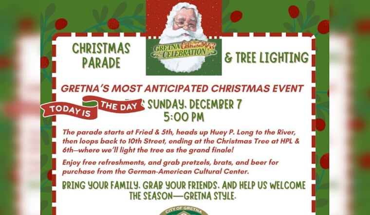 Gretna Revels in Festive Splendor with Annual Christmas Parade and Tree Lighting Ceremony