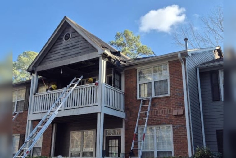 Grill on Porch Ignites Fire at Norcross Apartment Complex, 13 Displaced on Christmas Day