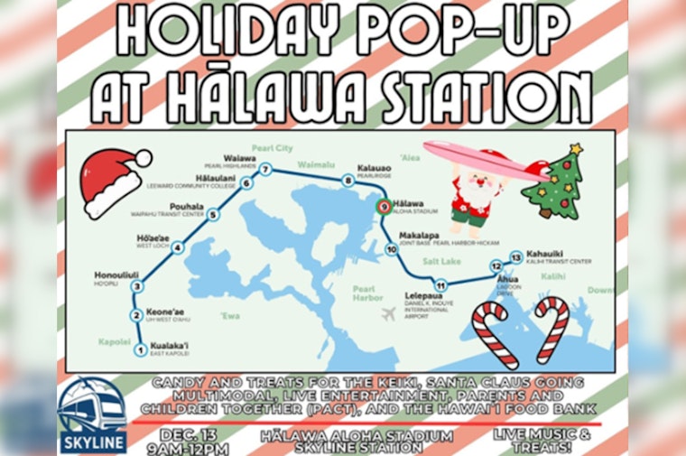Hālawa's Aloha Stadium Skyline Station To Host Festive Holiday Pop-Up Event With Santa and Live Music