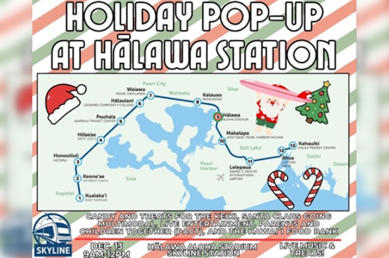 Hālawa's Aloha Stadium Skyline Station To Host Festive Holiday Pop-Up Event With Santa and Live Music