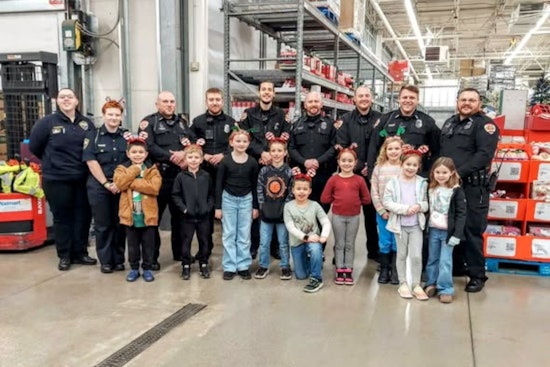 Hebron Police Spread Holiday Cheer with "Christmas Shopping with the Hebron Police" Event in Ohio
