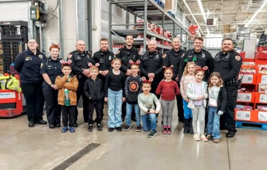 Hebron Police Spread Holiday Cheer with "Christmas Shopping with the Hebron Police" Event in Ohio