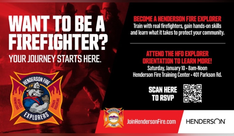 Henderson Fire Department Invites Young Aspirants to Fire Service Explorer Program Orientation