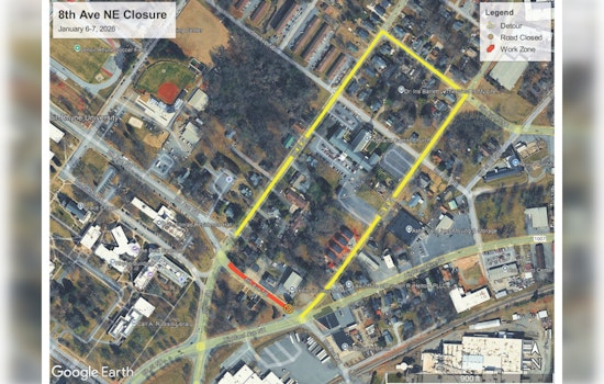 Hickory Announces Temporary Closure of Eighth Avenue NE for Tree Trimming Operations in January