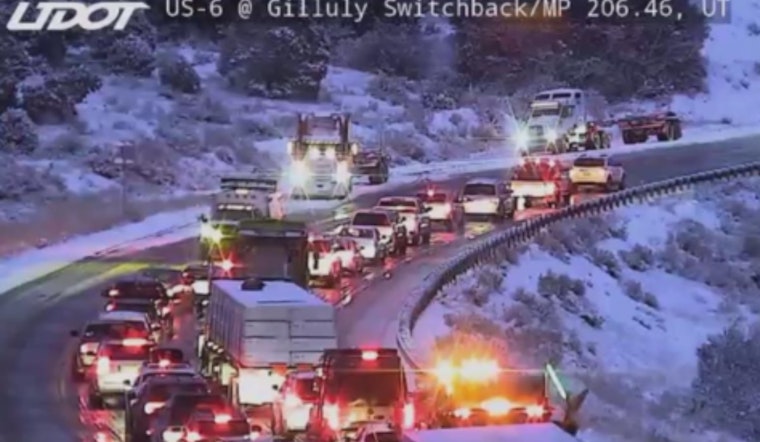 Highway 6 Reopens after Multiple Vehicle Pileup in Spanish Fork Canyon, No Injuries Reported
