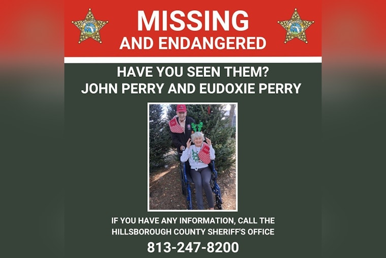 Hillsborough County Sheriff Seeks Public Help to Find Missing Nonagenarian Couple in Tampa Area