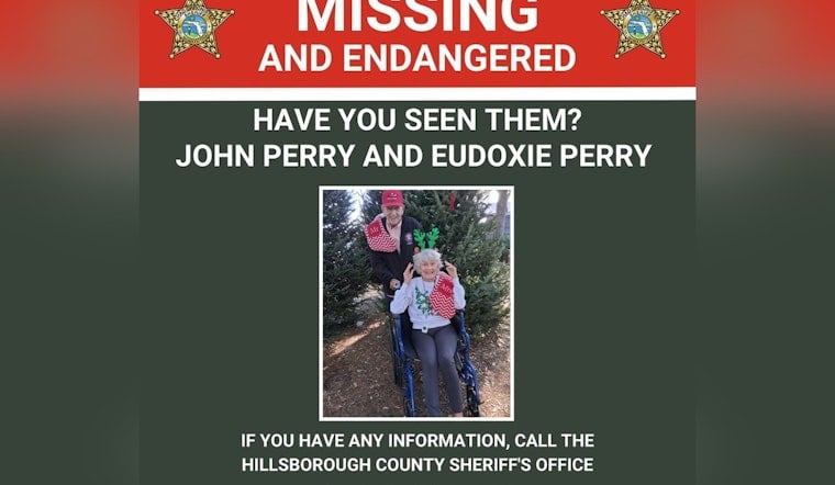 Hillsborough County Sheriff Seeks Public Help to Find Missing Nonagenarian Couple in Tampa Area