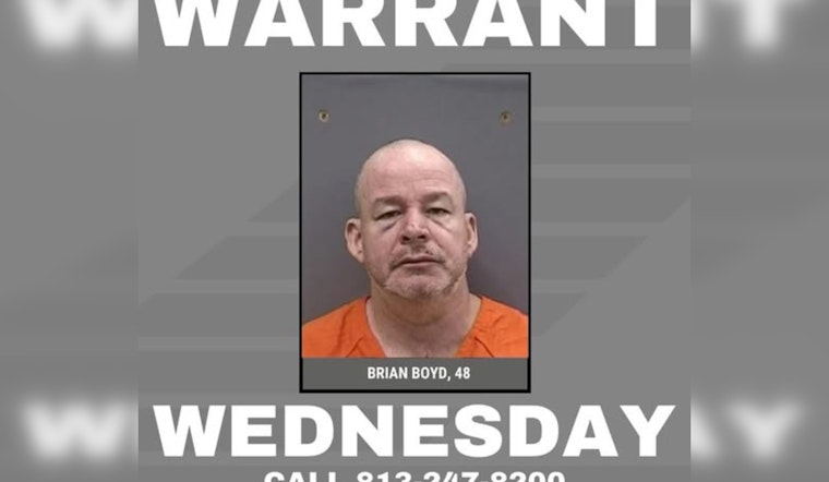 Hillsborough County Sheriff's Office Seeks Public's Help in Locating Wanted Sex Offender Brian Boyd