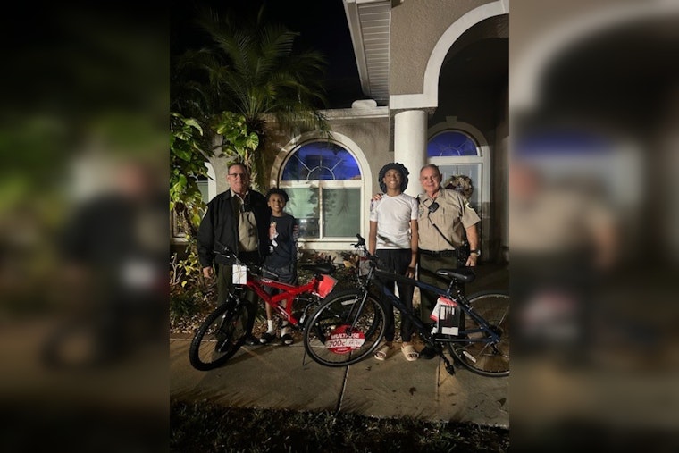 Hillsborough County Sheriff's Office Volunteers Bring Hope with Bicycles for Children After Tragic House Fire