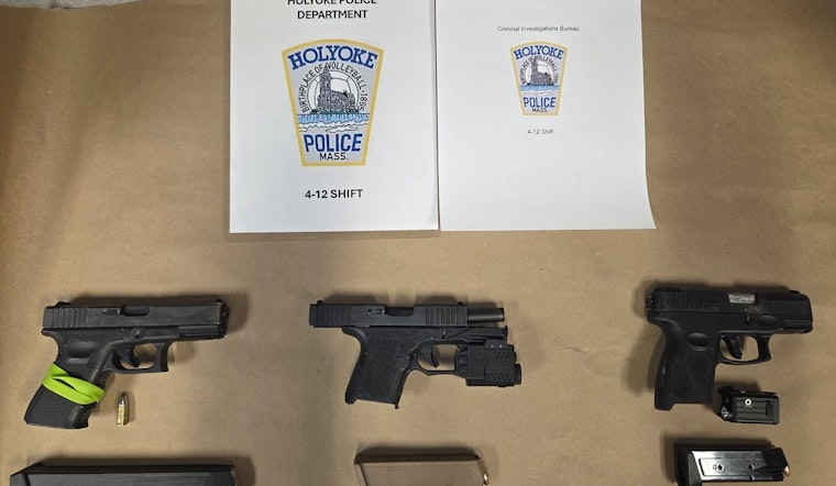 Holyoke Police Seize 'Ghost Gun' Among Three Firearms, Arrest Two Individuals Following Armed Gathering Report