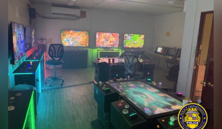 Honolulu Cops Clean Out Kawaiahaʻo Street Gambling Den, Haul Off 16 Machines