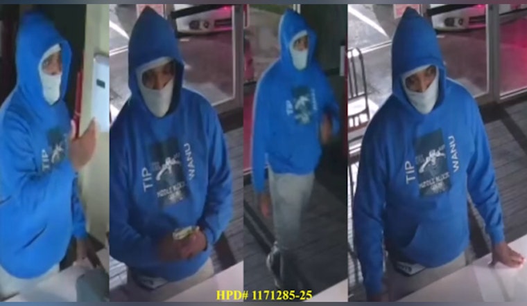 Houston Police Seek Public's Help to Identify Suspect in Aggravated Robbery at Local Restaurant