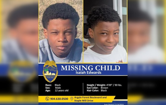 Jacksonville Community Relieved as Missing 12-Year-Old Boy Found Safe