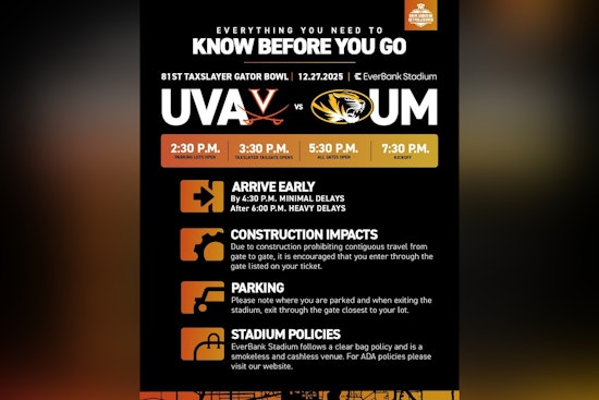 Jacksonville Prepares for TaxSlayer Gator Bowl Showdown Between Virginia Cavaliers and Missouri Tigers