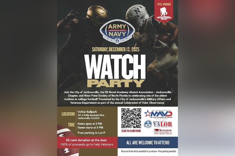 Jacksonville Rallies Communities for Spirited Army-Navy Game Watch Party to Benefit Military Charities