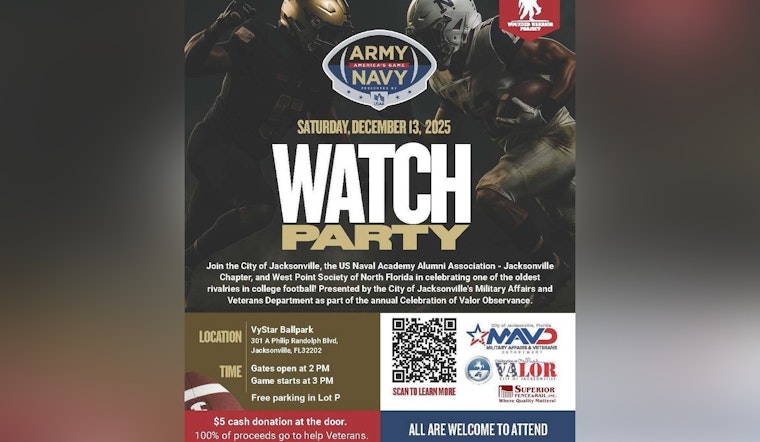 Jacksonville Rallies Communities for Spirited Army-Navy Game Watch Party to Benefit Military Charities