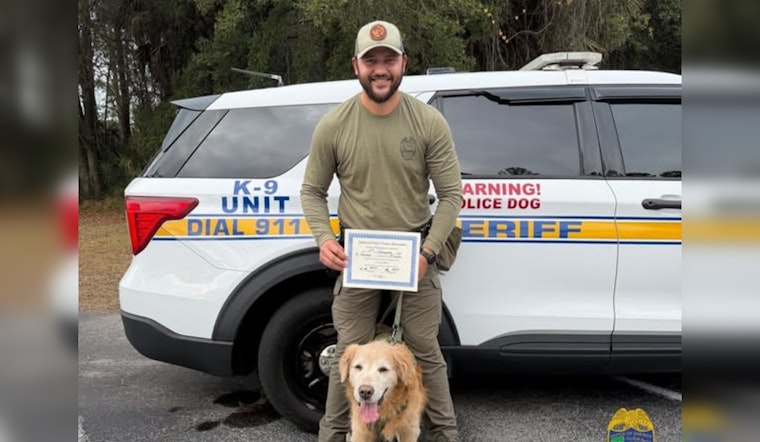 Jacksonville Sheriff's Office Celebrates K9 Ruger's First NPCA Certification Amid Successful Searches