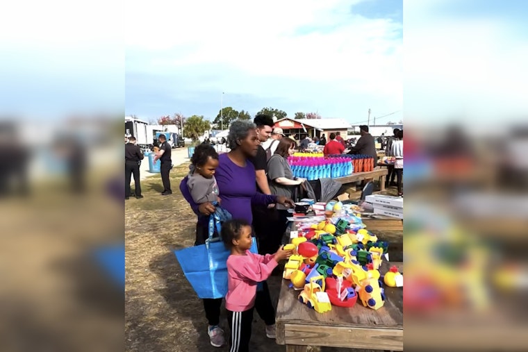 Jacksonville Sheriff's Office Partners with Ramona Flea Market to Aid Community in Need
