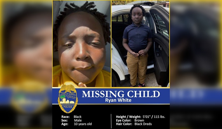 Jacksonville Sheriff's Office Successfully Locates Missing 10-Year-Old Ryan White, Celebrates Community's Effort in Swift Resolution