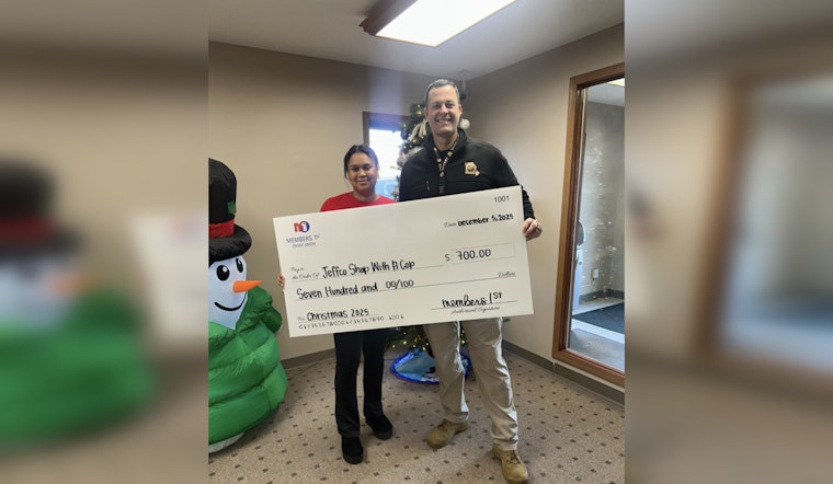 Jefferson County's "Shop With A Cop" Program Receives Generous Donation from Members 1st Credit Union