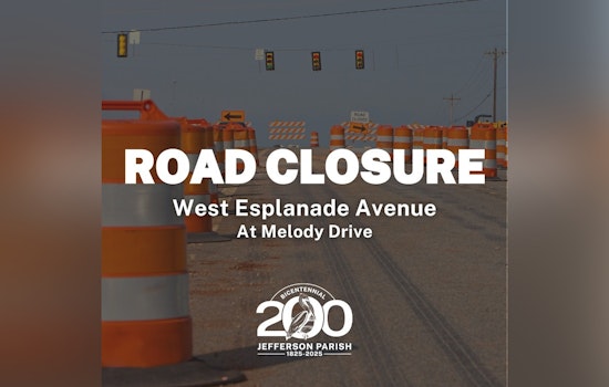 Jefferson Parish Drivers Alert Lane Closures on West Esplanade Avenue for Melody Bridge Dismantling