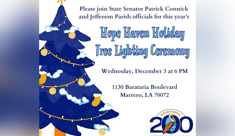 Jefferson Parish Invites Community to 3rd Annual Lighting of the Oaks in Marrero