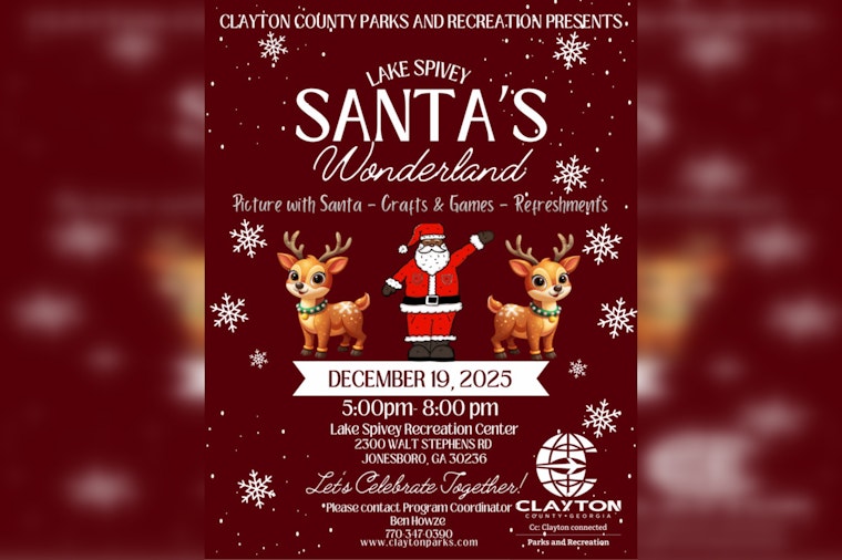 Jonesboro's Lake Spivey Recreation Center to Host Enchanting Santa's Wonderland This December