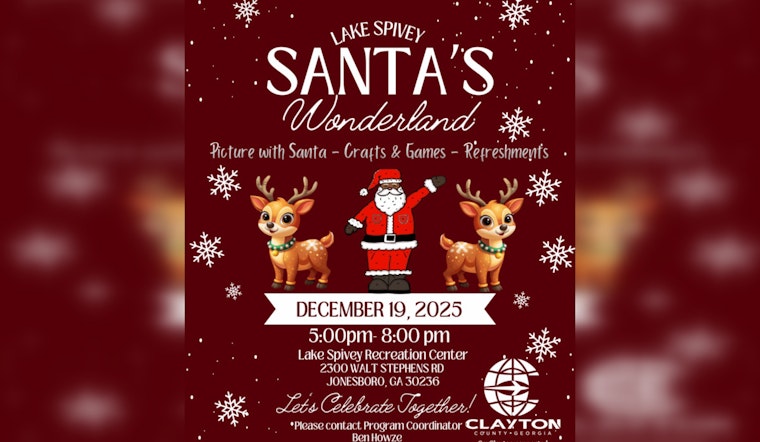 Jonesboro's Lake Spivey Recreation Center to Host Enchanting Santa's Wonderland This December