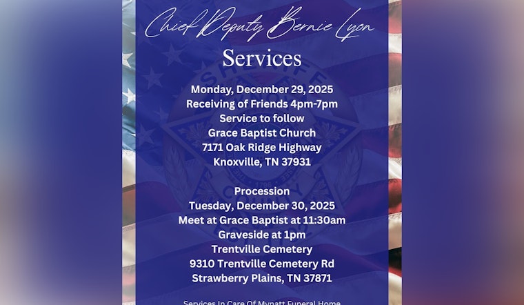 Knox County Invites Public to Memorial Services for Beloved Chief Deputy Bernie Lyon