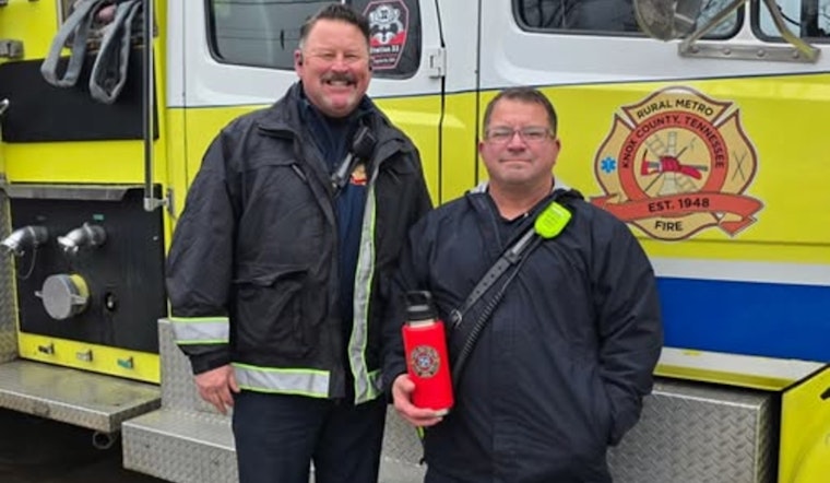 Knox County Firefighter Bryan Hipsky Honored for Exceptional Dedication and Service at Rural Metro Fire