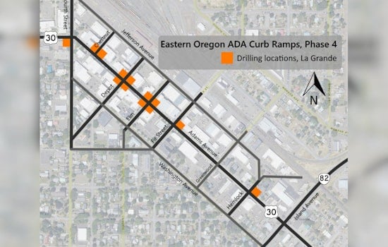 La Grande Braces for Sidewalk Drilling to Kickstart Major ADA Accessibility Project