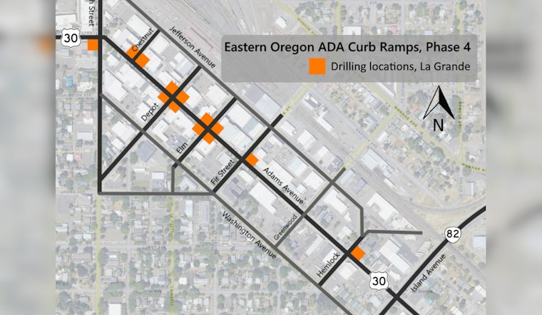 La Grande Braces for Sidewalk Drilling to Kickstart Major ADA Accessibility Project