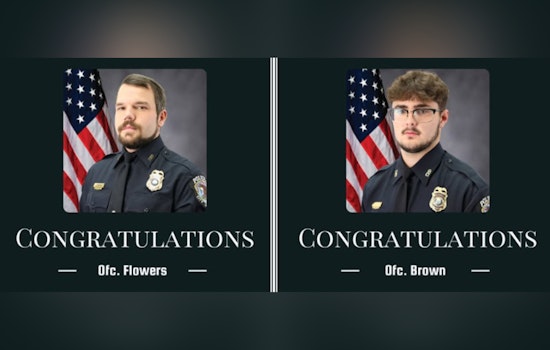 La Vergne Police Department Celebrates Two Officers Embarking on Solo Patrol After Rigorous Training