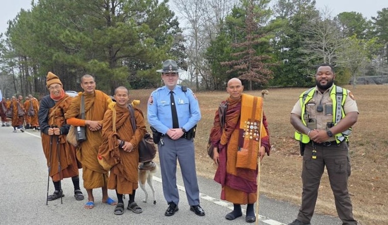 LaGrange, Georgia Embraces Buddhist Monks on Nationwide Peace Walk En Route to D.C.