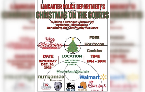 Lancaster PD Hosts "Christmas on the Courts" — A Festive Day of Gifts and Community Cheer