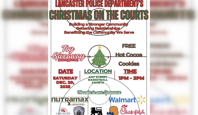 Lancaster PD Hosts "Christmas on the Courts" — A Festive Day of Gifts and Community Cheer