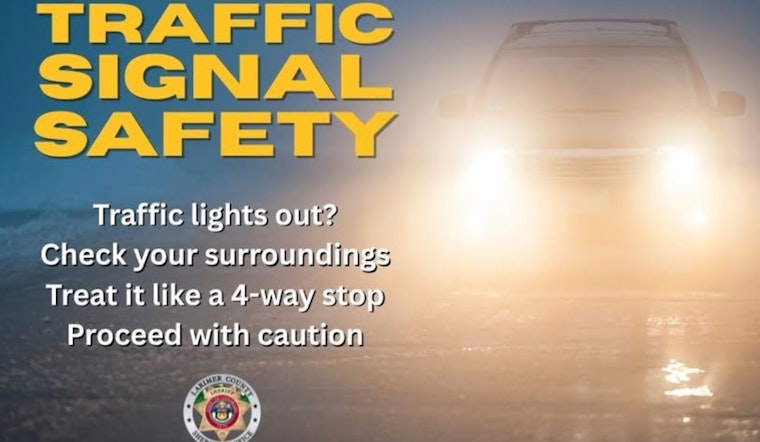 Larimer County Sheriff's Office Advises Motorists on Safe Navigation During Power Outage-Induced Traffic Signal Failures